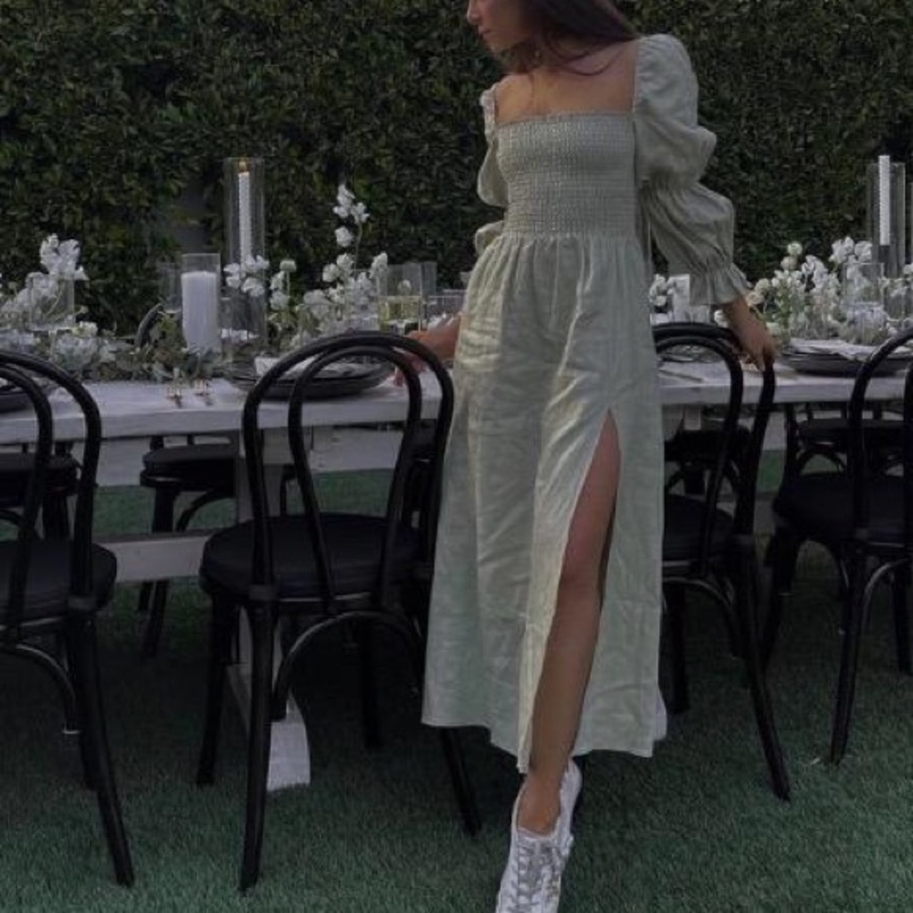 Reformation Hyland Linen Dress